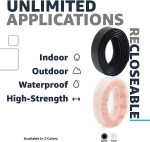 Scotch Clear Self-Mating Reclosable Fastener 250, 1” x 10’ Ft with Scissors for DIY, Pedal Boards, Home, Office, Frames - Image 3